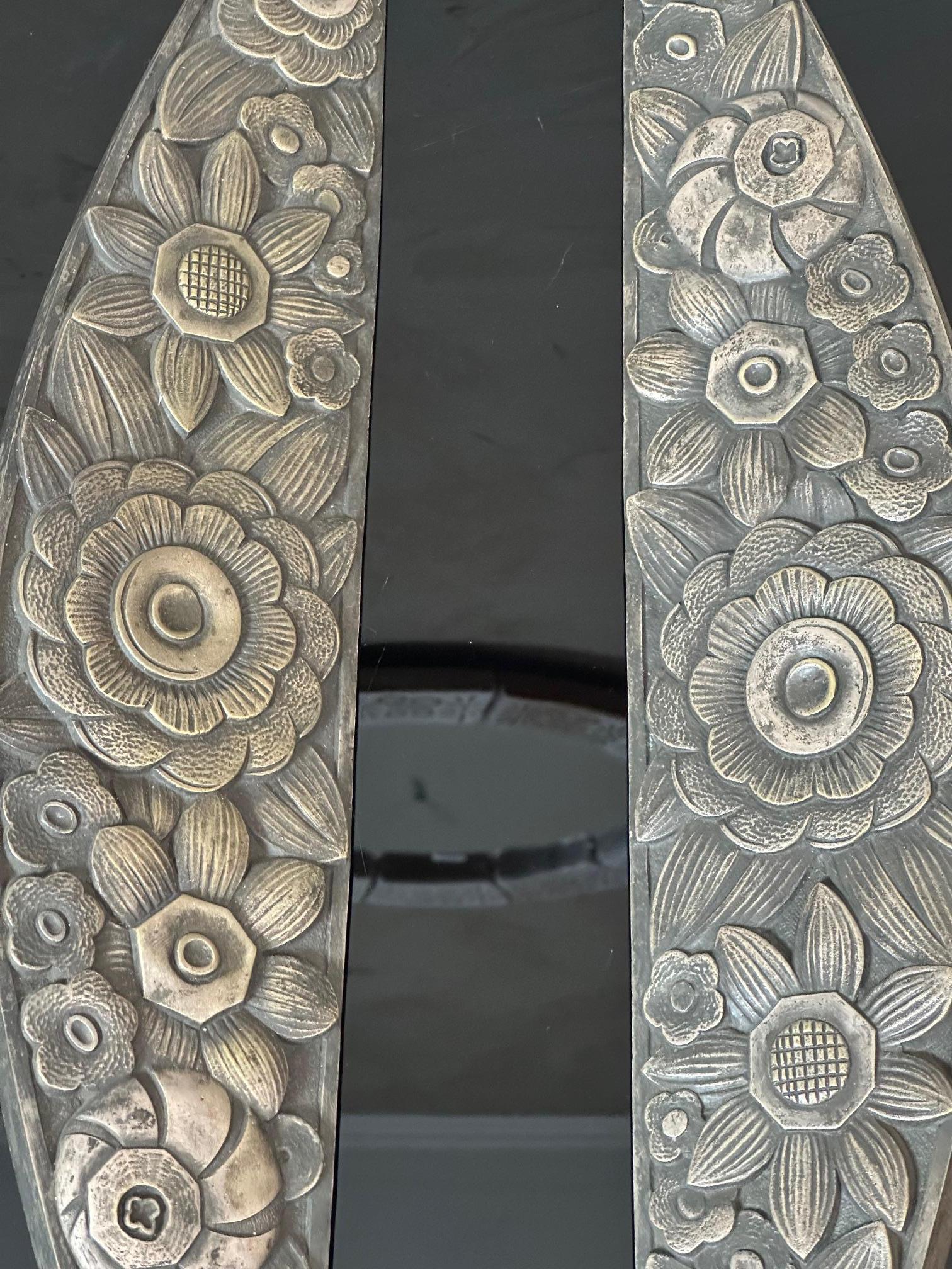 Mid-20th Century 20th century French Pair of Art deco Bronze Furniture Ornaments, 1930s For Sale