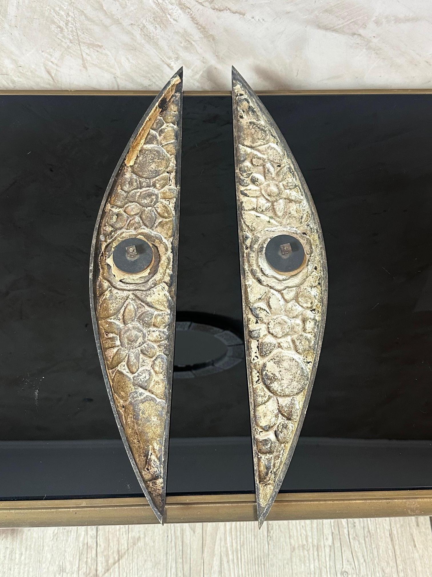 20th century French Pair of Art deco Bronze Furniture Ornaments, 1930s For Sale 4