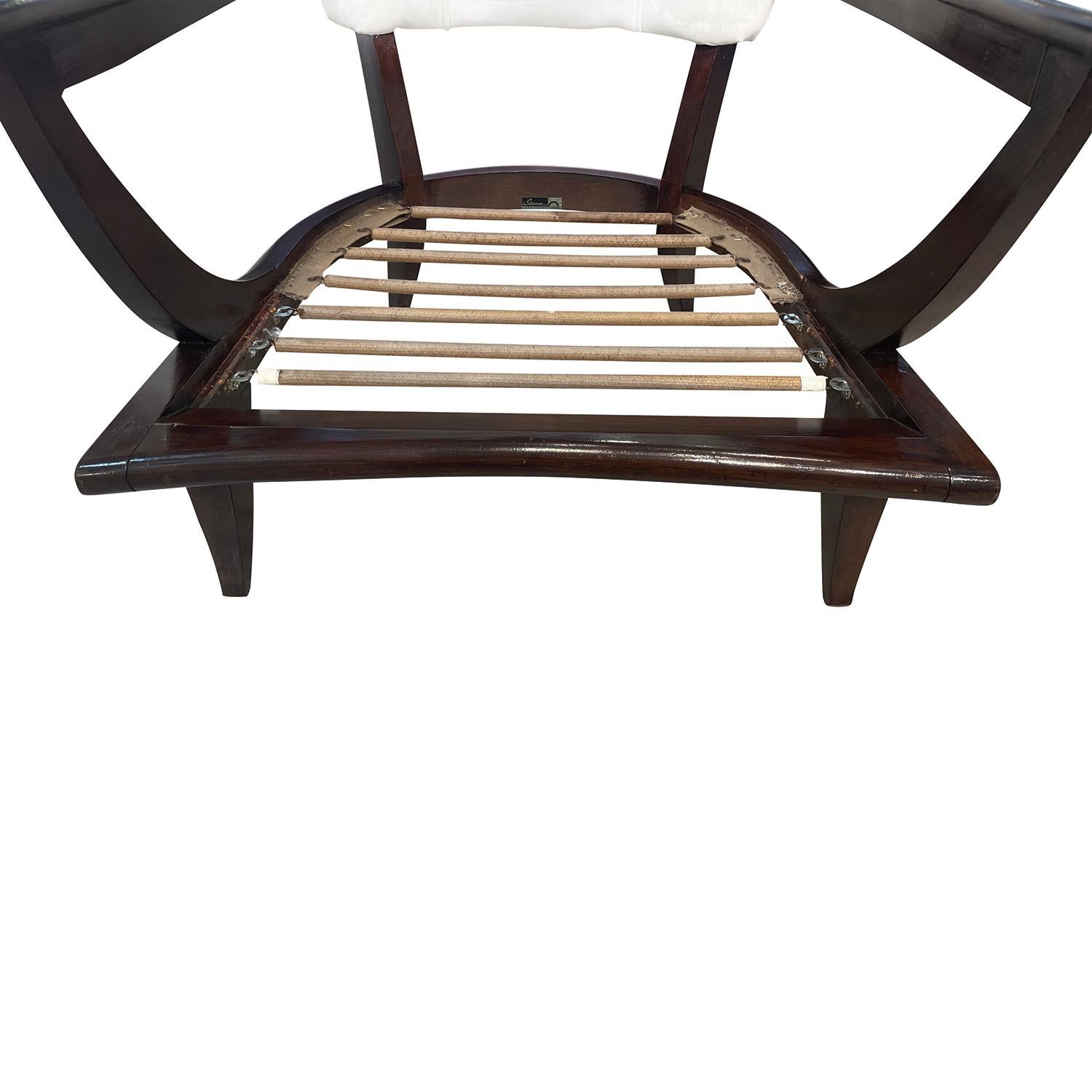 Paire de fauteuils français en hêtre du 20ème siècle par Etienne-Henri Martin & Steiner en vente 3