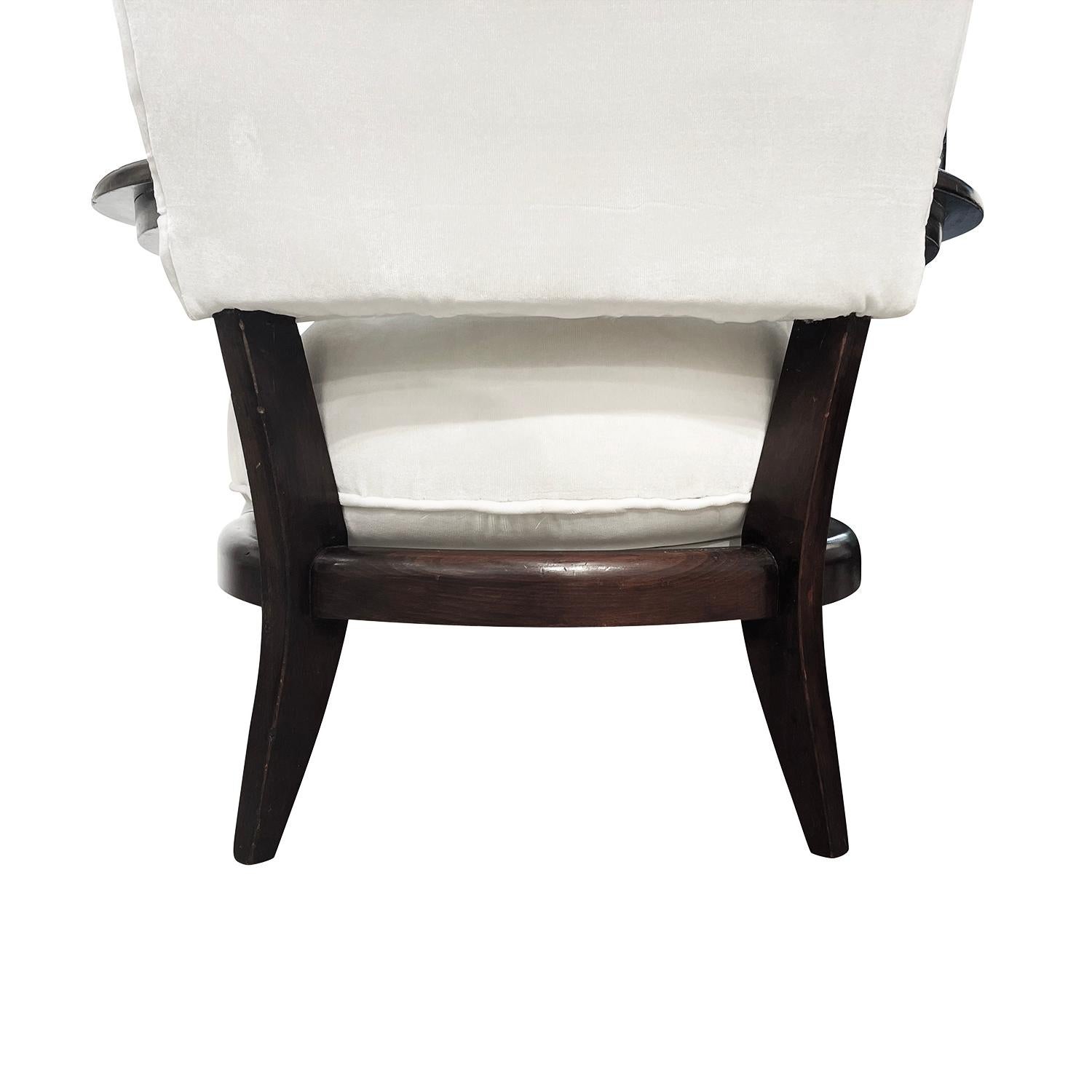 Paire de fauteuils français en hêtre du 20ème siècle par Etienne-Henri Martin & Steiner en vente 1