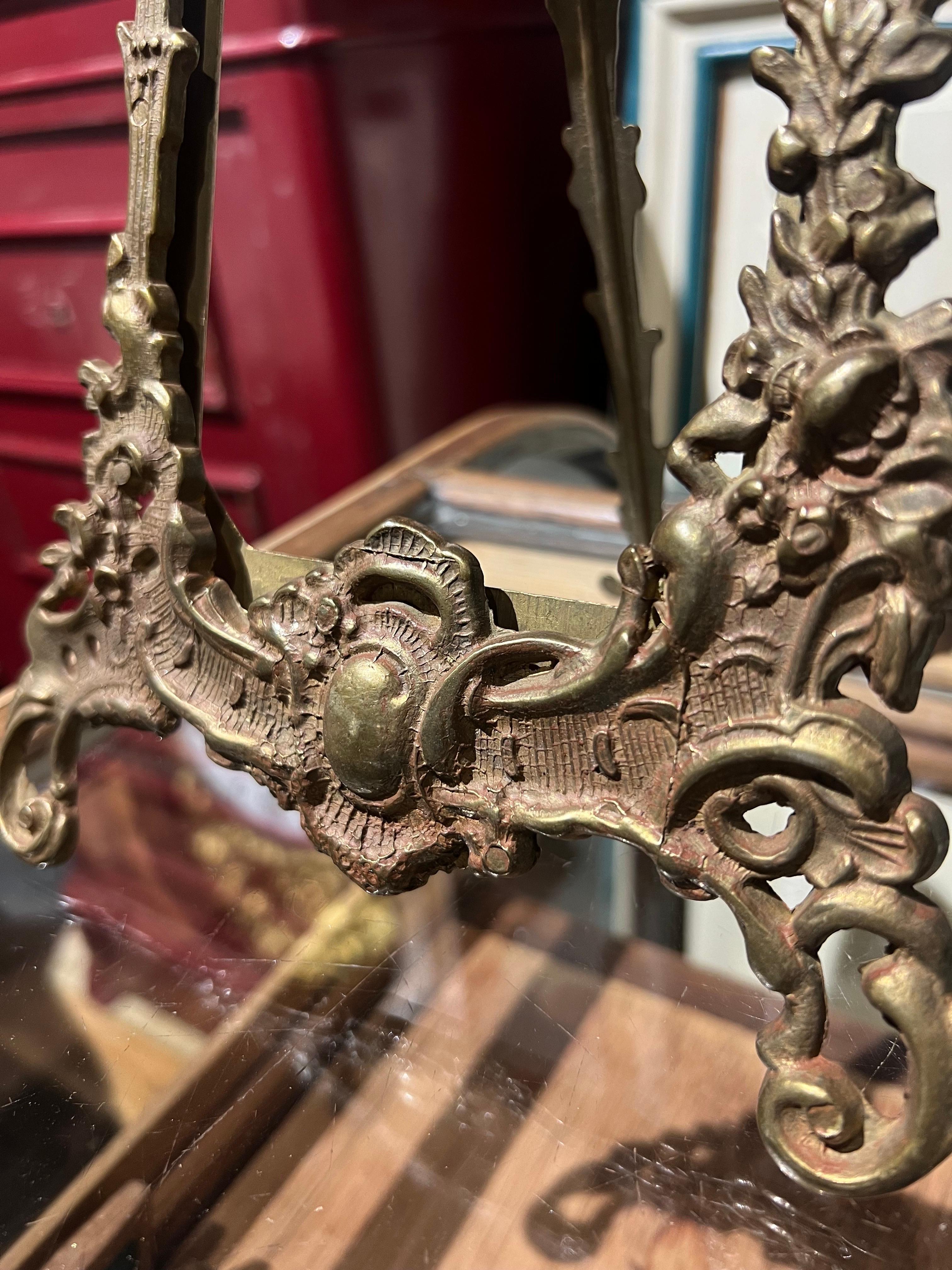 20th Century French Pair of Bronze Hand Made Picture Frames For Sale 1