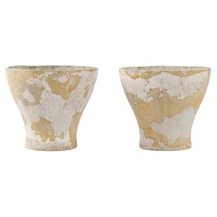 20th Century French Pair Of Concrete Planters