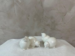 20th century French Pair of Earthenware Chicks, 1930s
