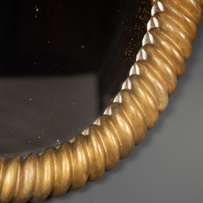 20th Century French Pair Of Gilt Rope Twist Design Mirrors, c.1920 For Sale at 1stDibs