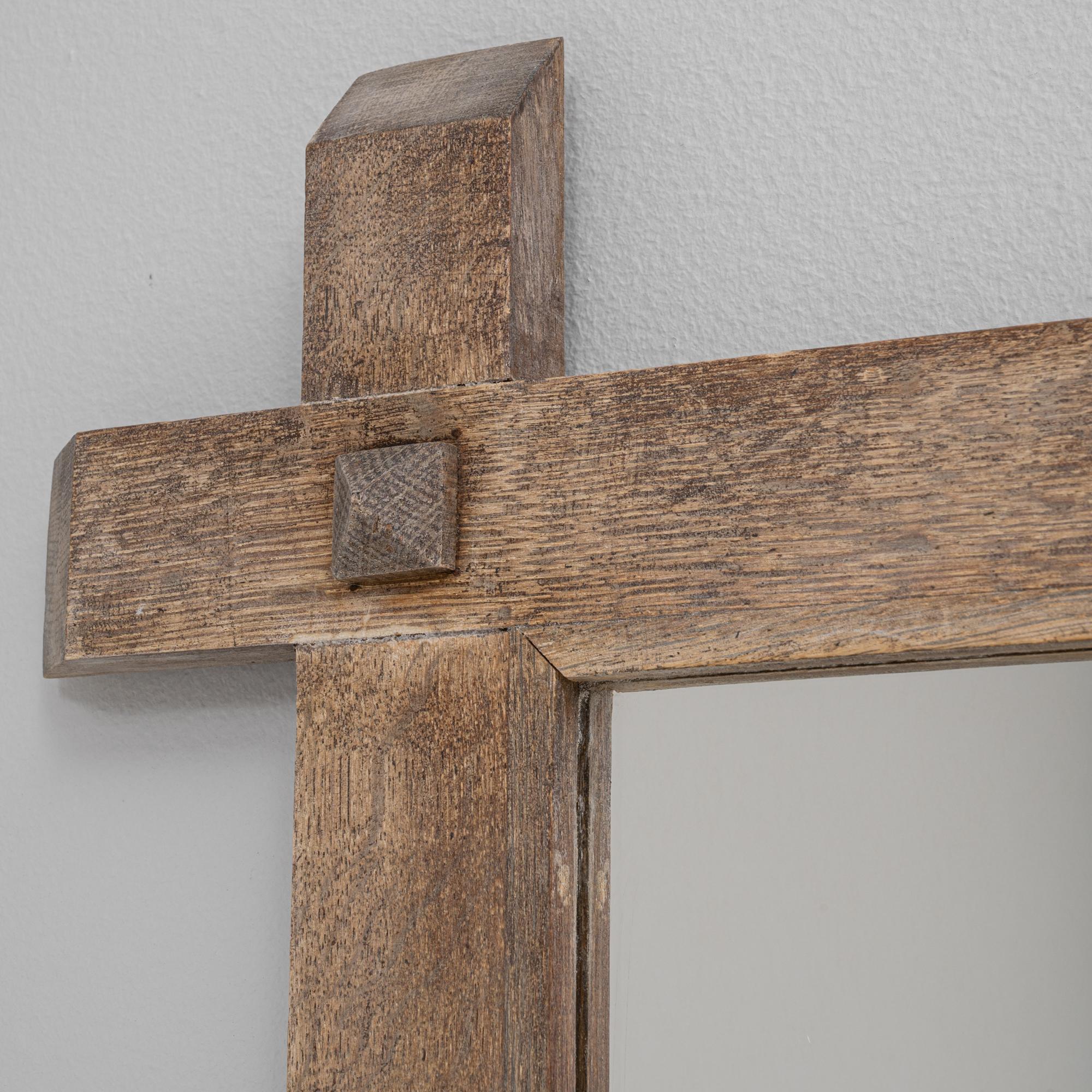 Coppia di specchi francesi del XX secolo in Oak in vendita 3