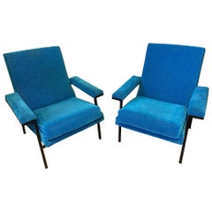 20th Century French Pair of Pierre Guariche Style Armchair, 1950s