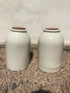 20th Century French Pair of Sandstone Salting Container, 1920s