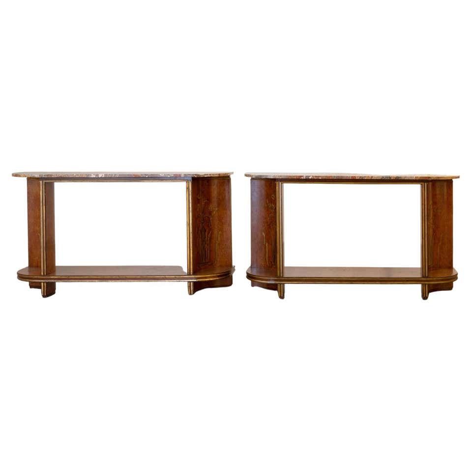 Pair of Shell Consoles at 1stDibs