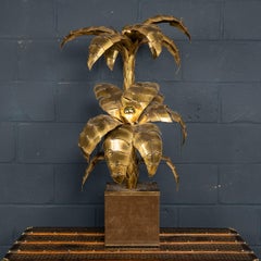 20th Century French Palm Floor or Side Lamp by Maison Jansen, c.1970