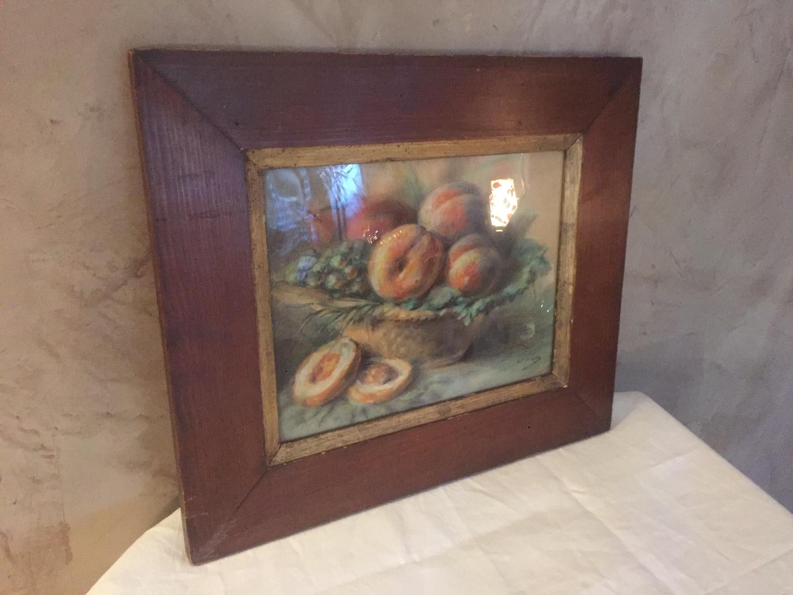 Early 20th Century 20th Century French Pastel Drawing Signed Polme, 1920s For Sale