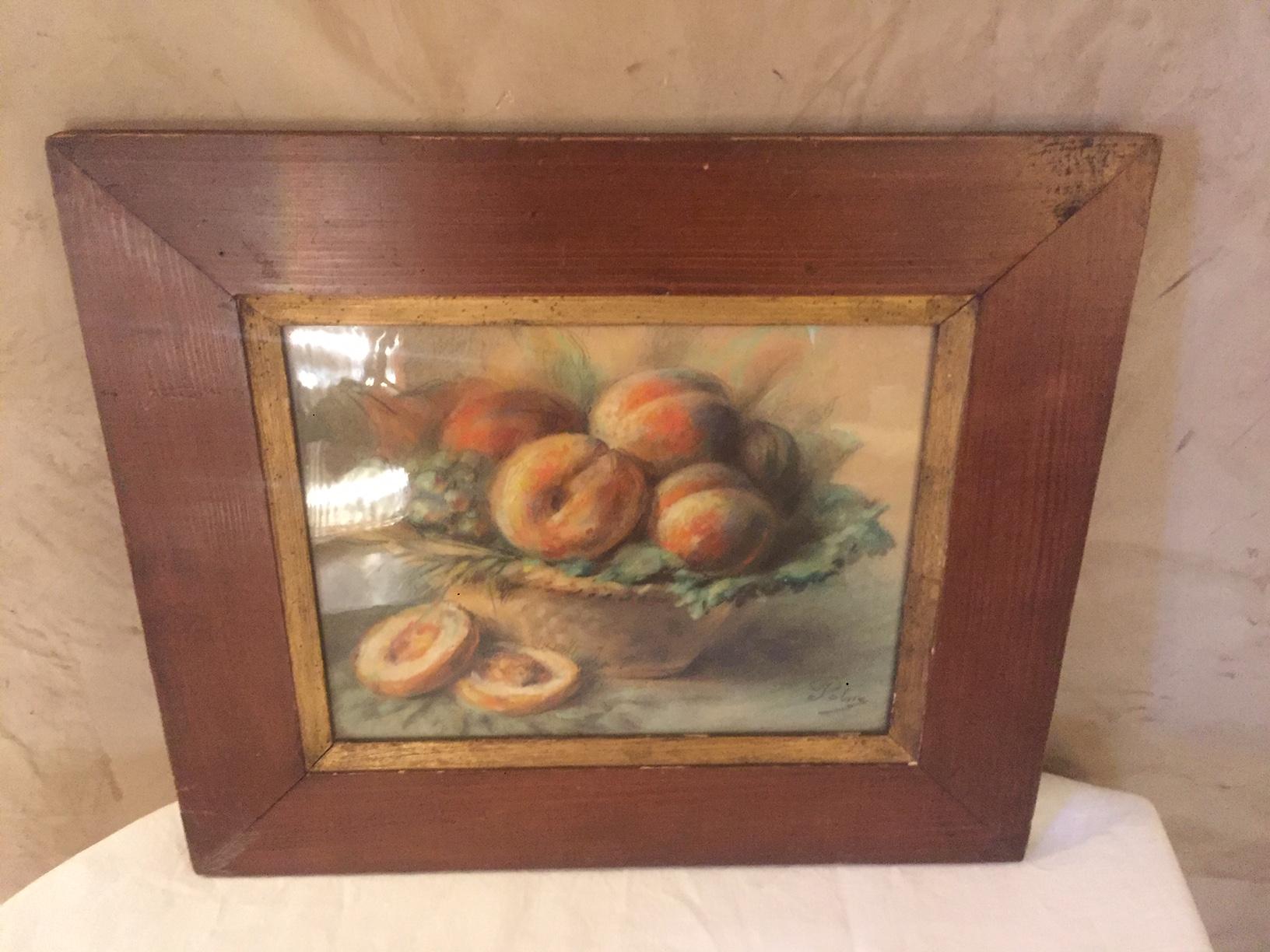 20th Century French Pastel Drawing Signed Polme, 1920s For Sale 1