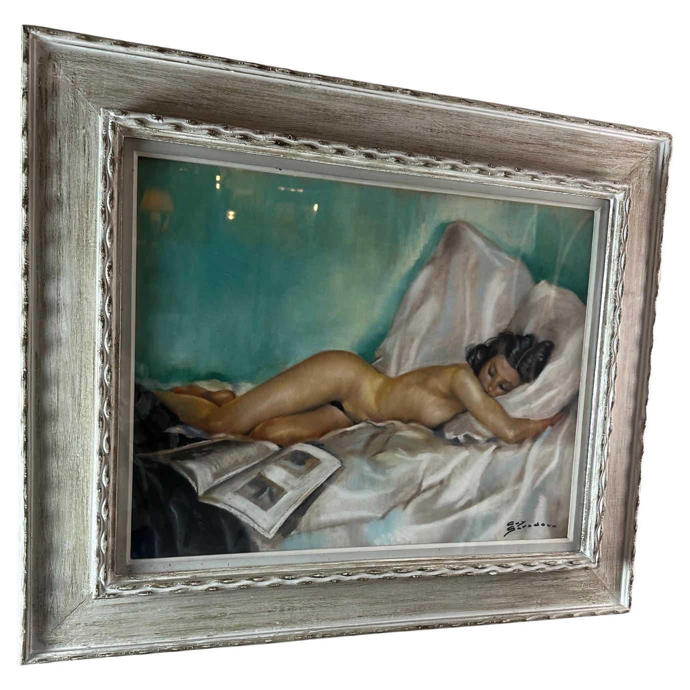 20th century French Pastel Painting by Guy Seradour, 1950s