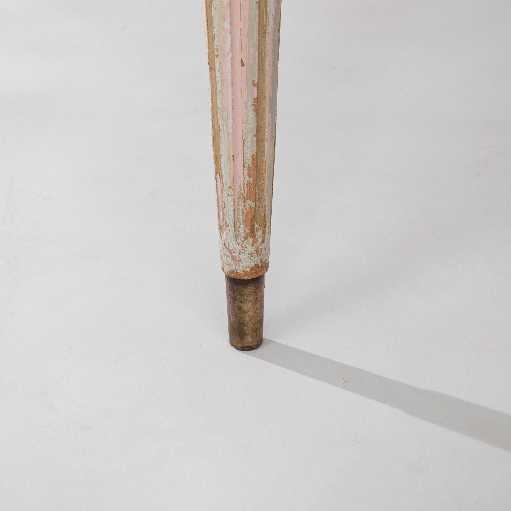 20th Century French Patinated Wooden Side Table For Sale 6