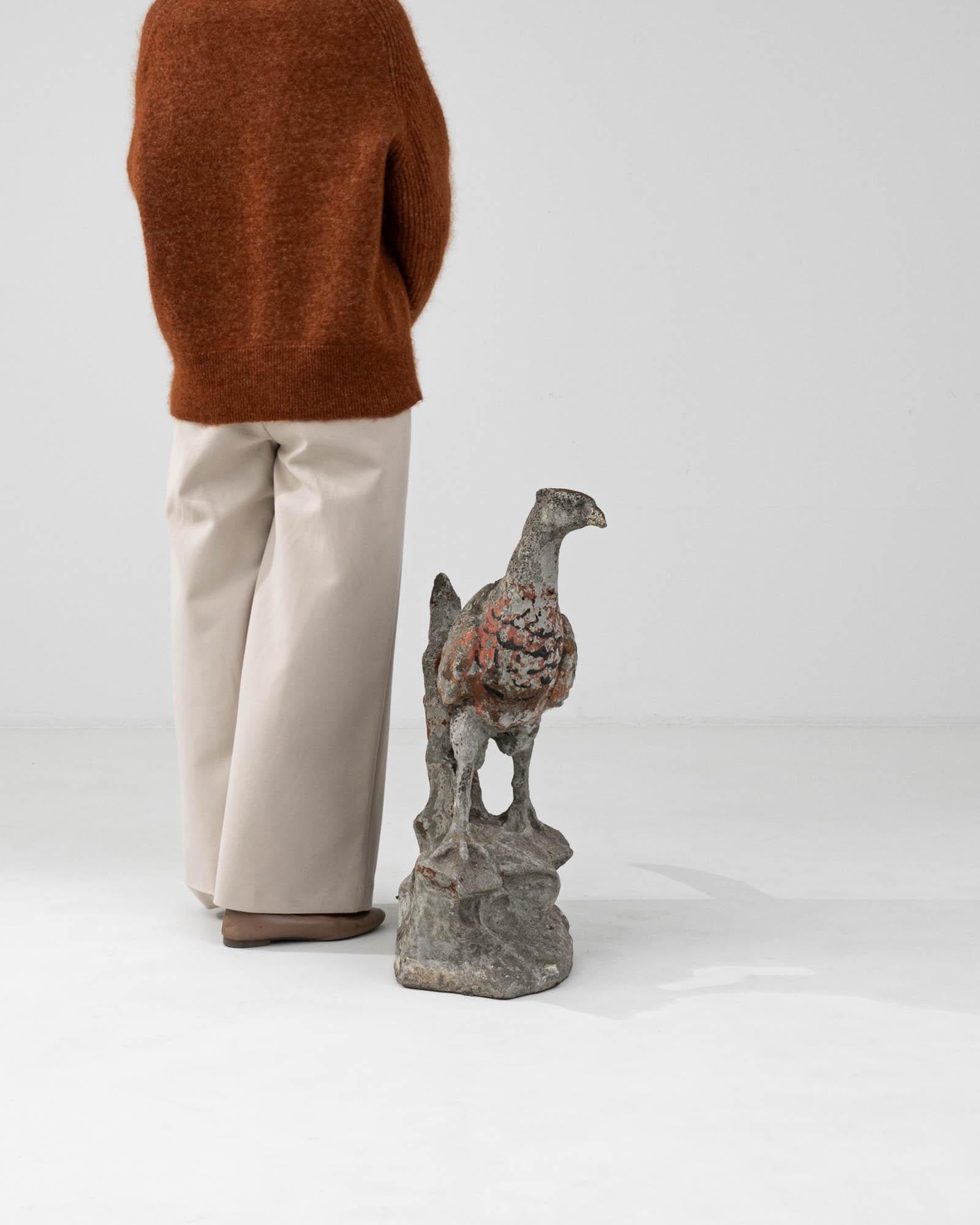 20th Century French Pheasant Concrete Sculpture 1