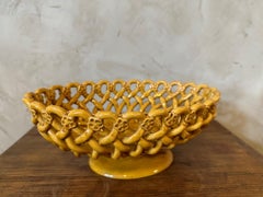 20th century French Pichon Ceramic Fruit Bowl, 1950s