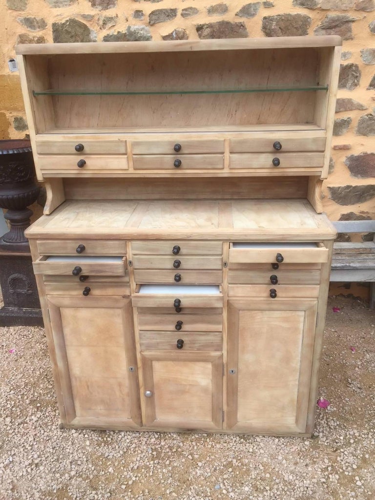 20th Century French Pickled Dentist Cabinet, 1940s For ...