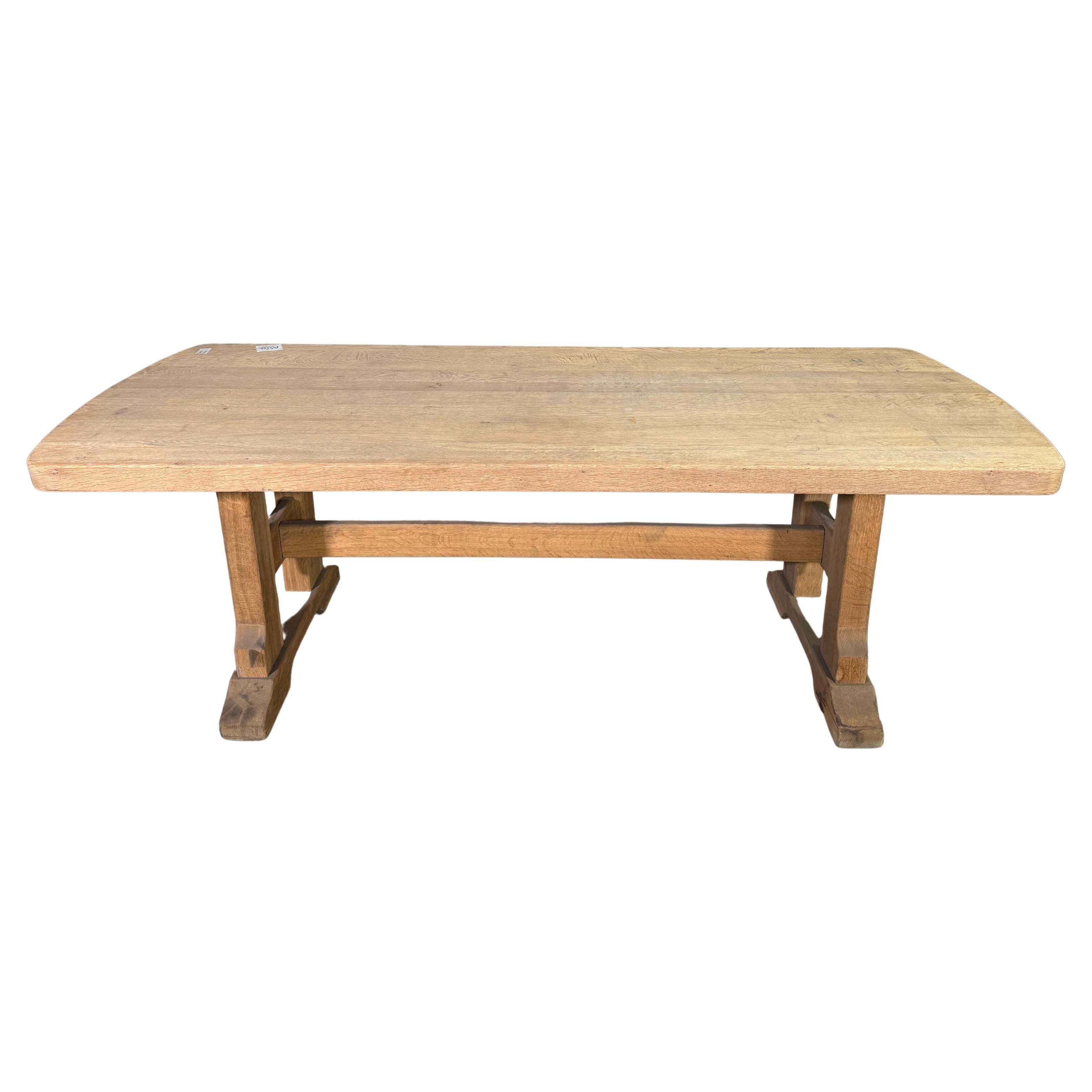 Table de ferme en pin français du 20e siècle