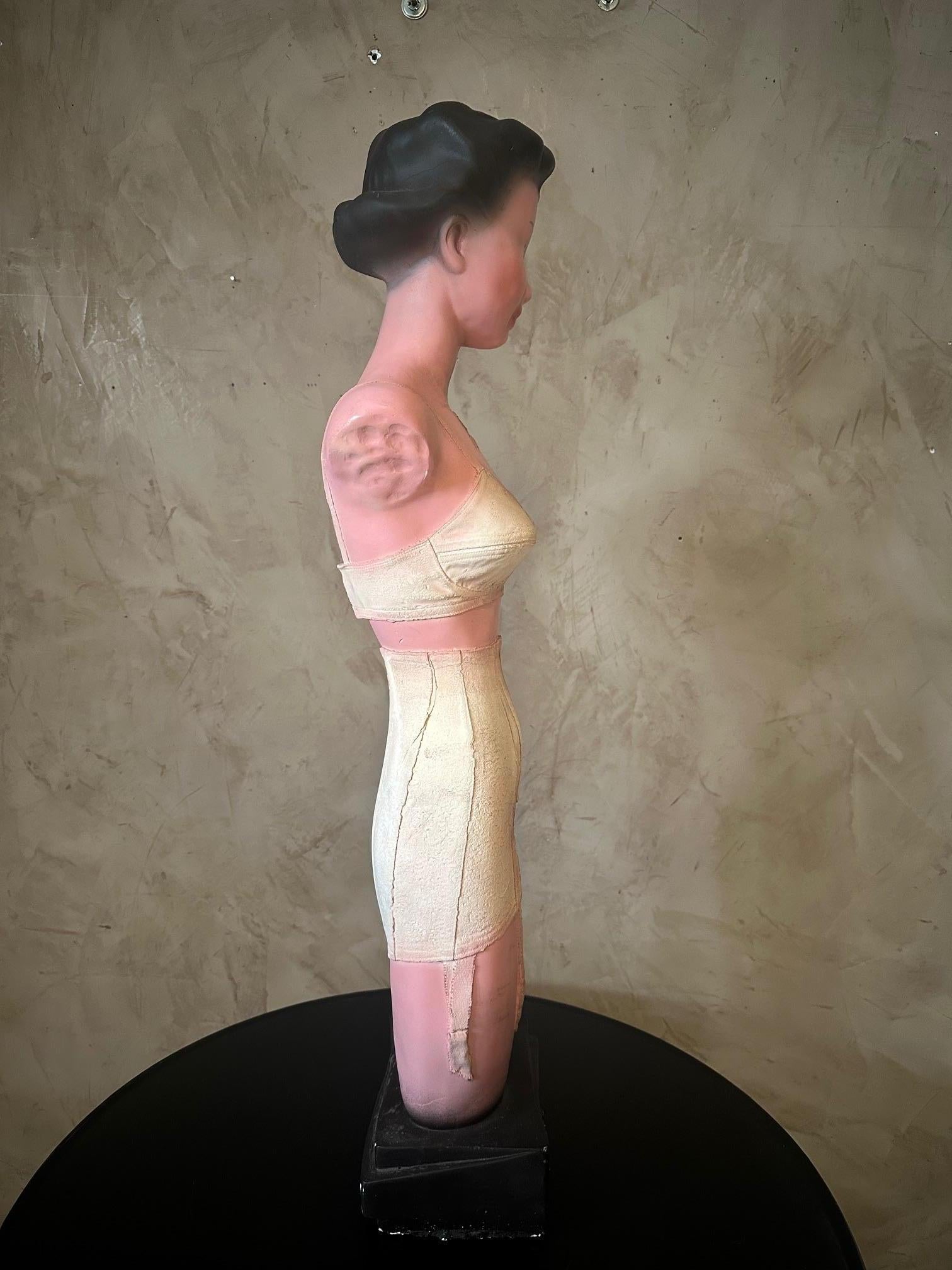 20th century French Plaster Bust For Dior Advertisement, 1950s For Sale 9