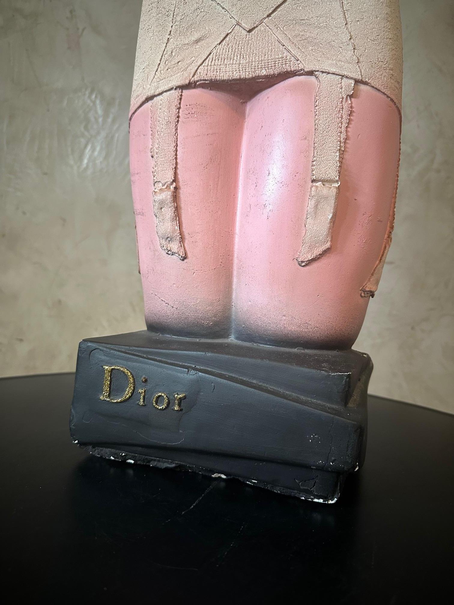 20th century French Plaster Bust For Dior Advertisement, 1950s For Sale 1