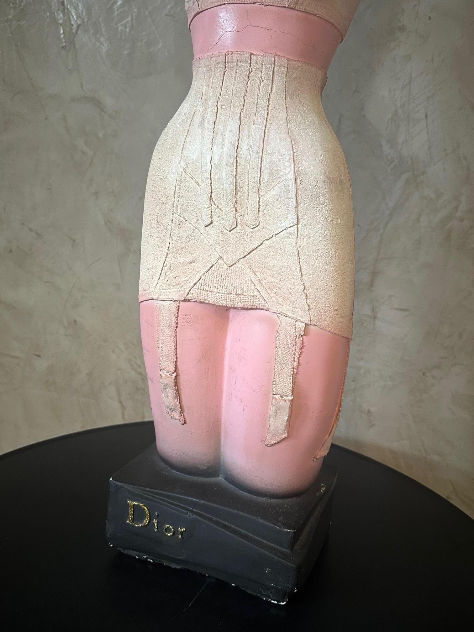 20th century French Plaster Bust For Dior Advertisement, 1950s For Sale 2