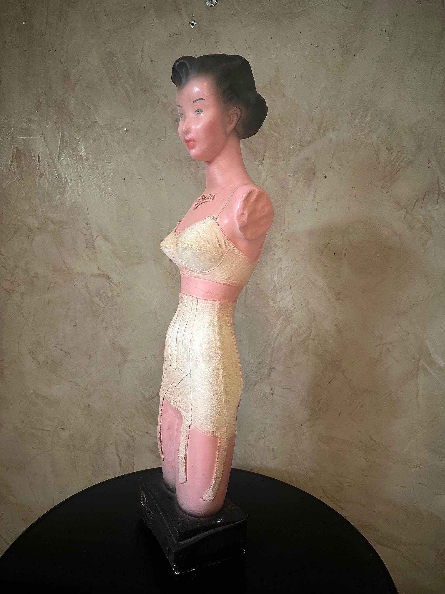 20th century French Plaster Bust For Dior Advertisement, 1950s For Sale 3