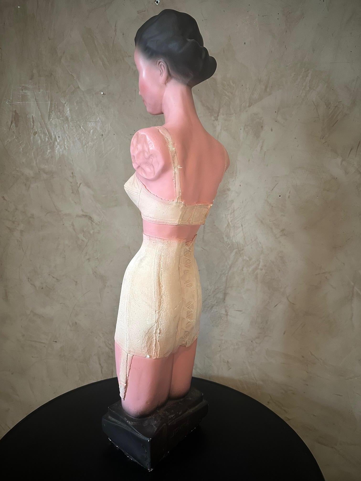 20th century French Plaster Bust For Dior Advertisement, 1950s For Sale 4