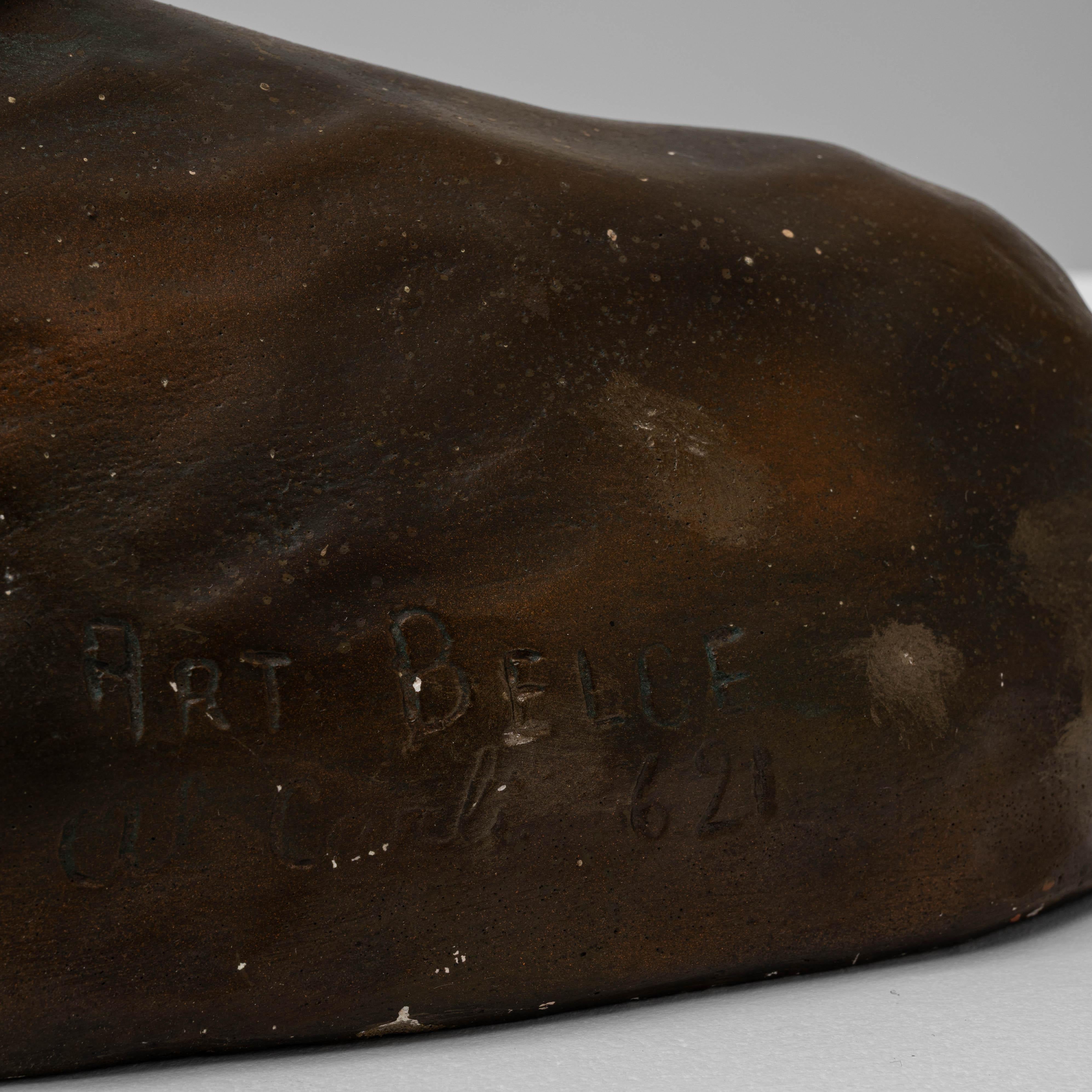 Busto di uomo in gesso francese del XX secolo in vendita 5