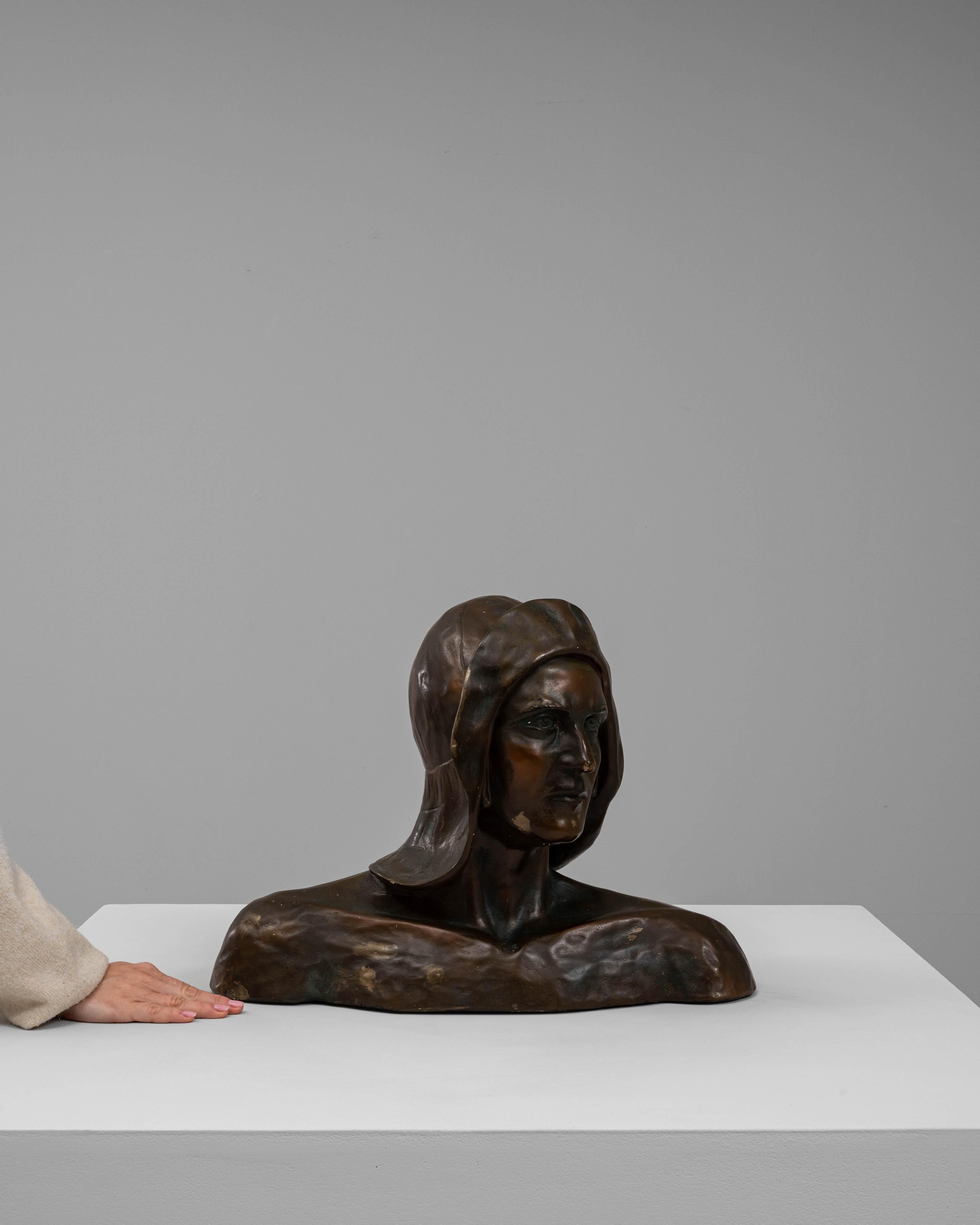 Francese Busto di uomo in gesso francese del XX secolo in vendita