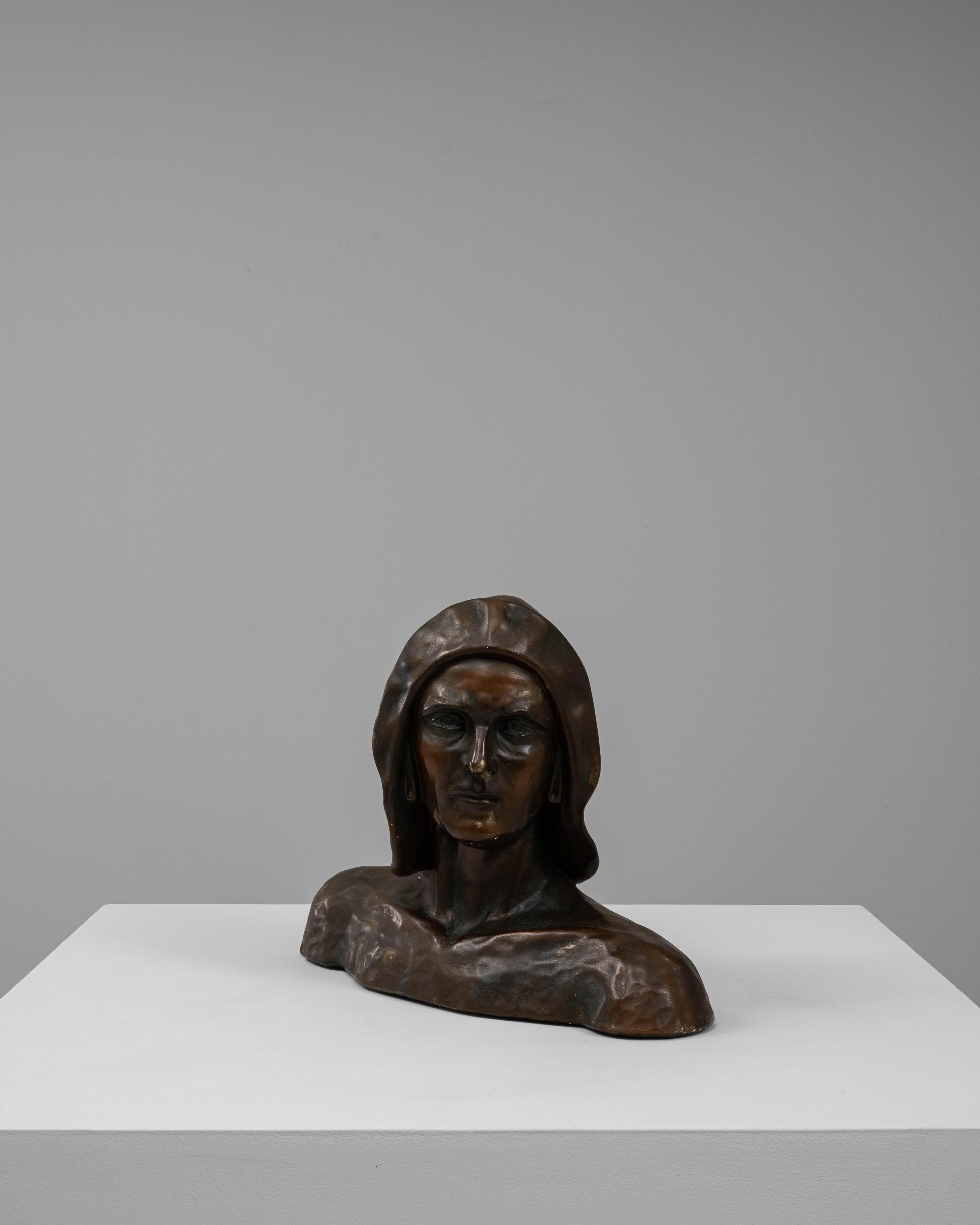 Busto di uomo in gesso francese del XX secolo In condizioni buone in vendita a High Point, NC