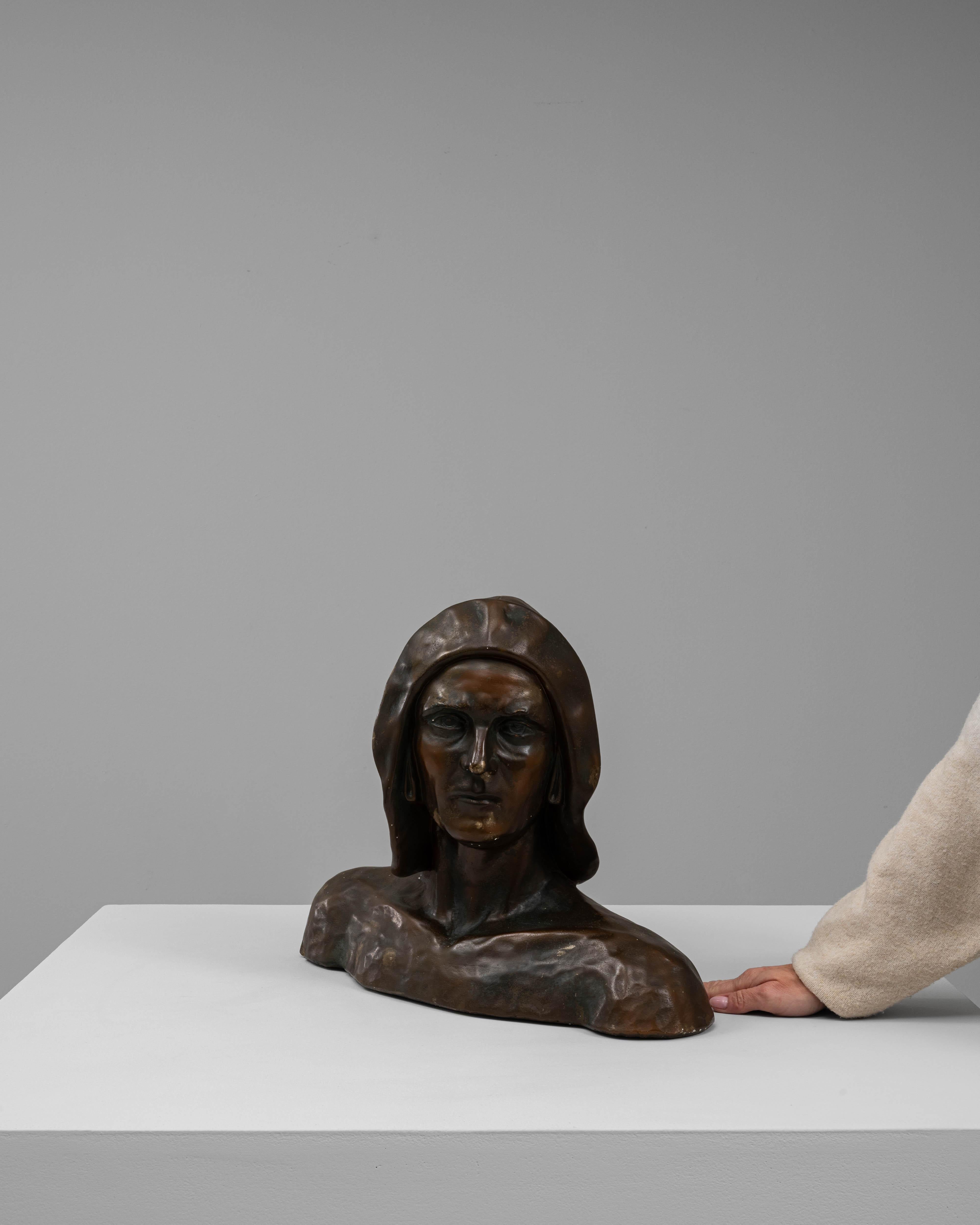 Intonaco Busto di uomo in gesso francese del XX secolo in vendita