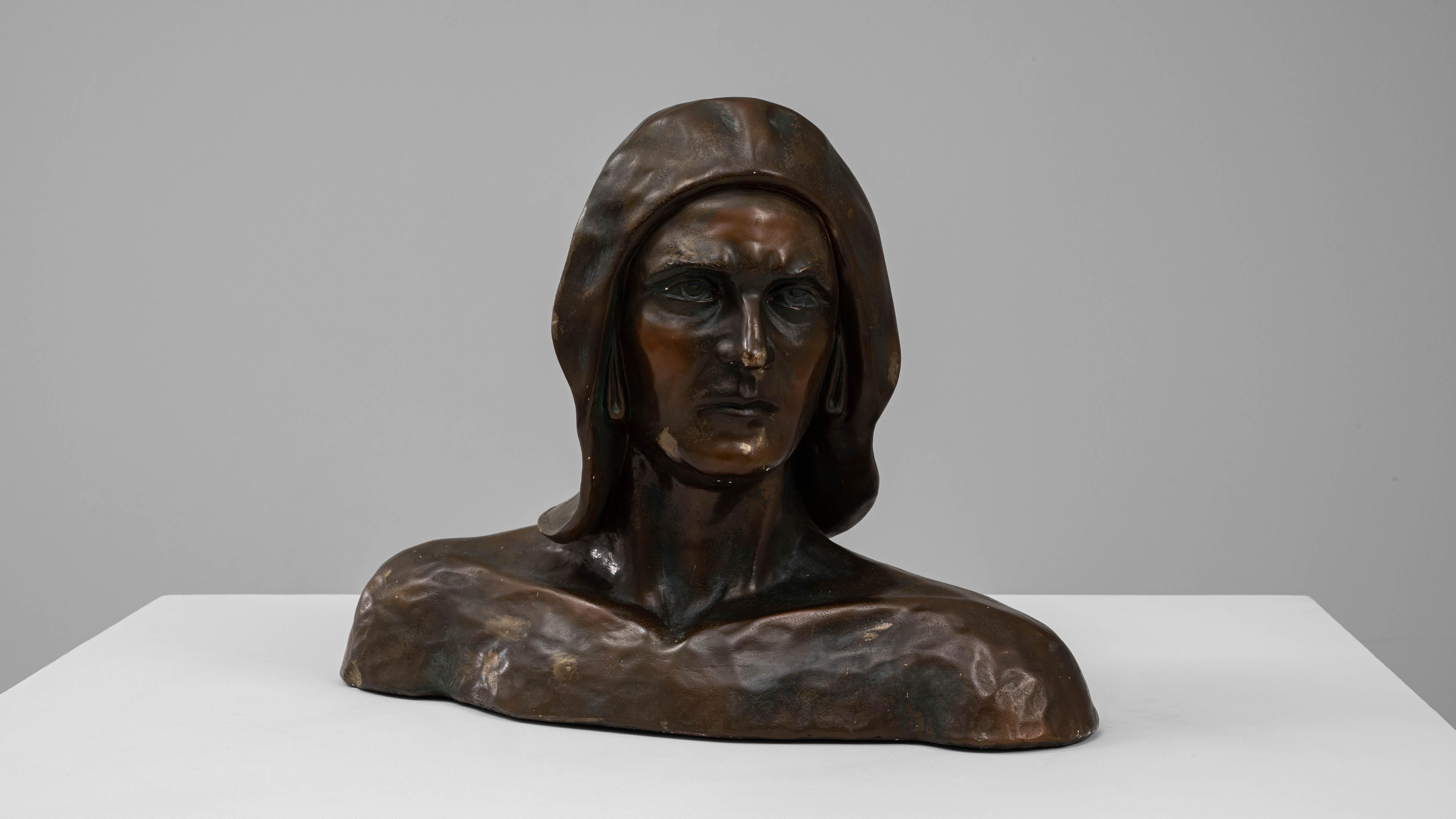 Busto di uomo in gesso francese del XX secolo in vendita 2