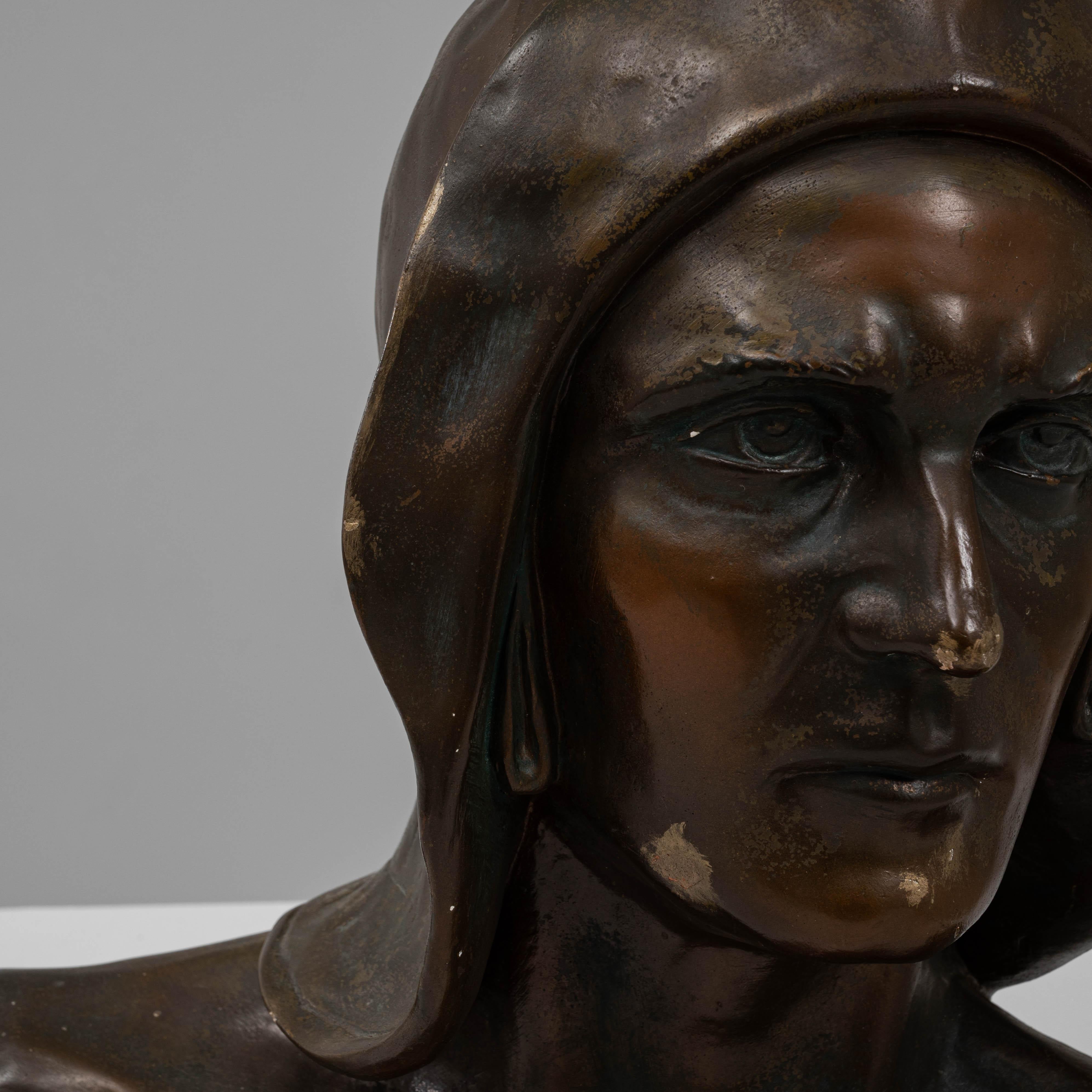 Busto di uomo in gesso francese del XX secolo in vendita 3