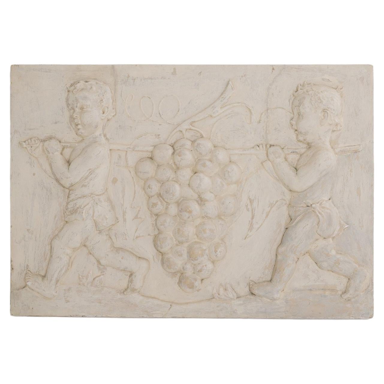 20th Century French Plaster Wall Decoration