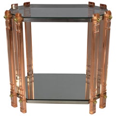 20th Century French Plexiglass Etagere or Bar Cart