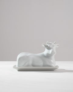 20th Century French Porcelain Butter Dish
