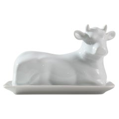 20th Century French Porcelain Butter Dish