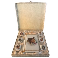 Set da liquore in porcellana francese del XX secolo, anni '50
