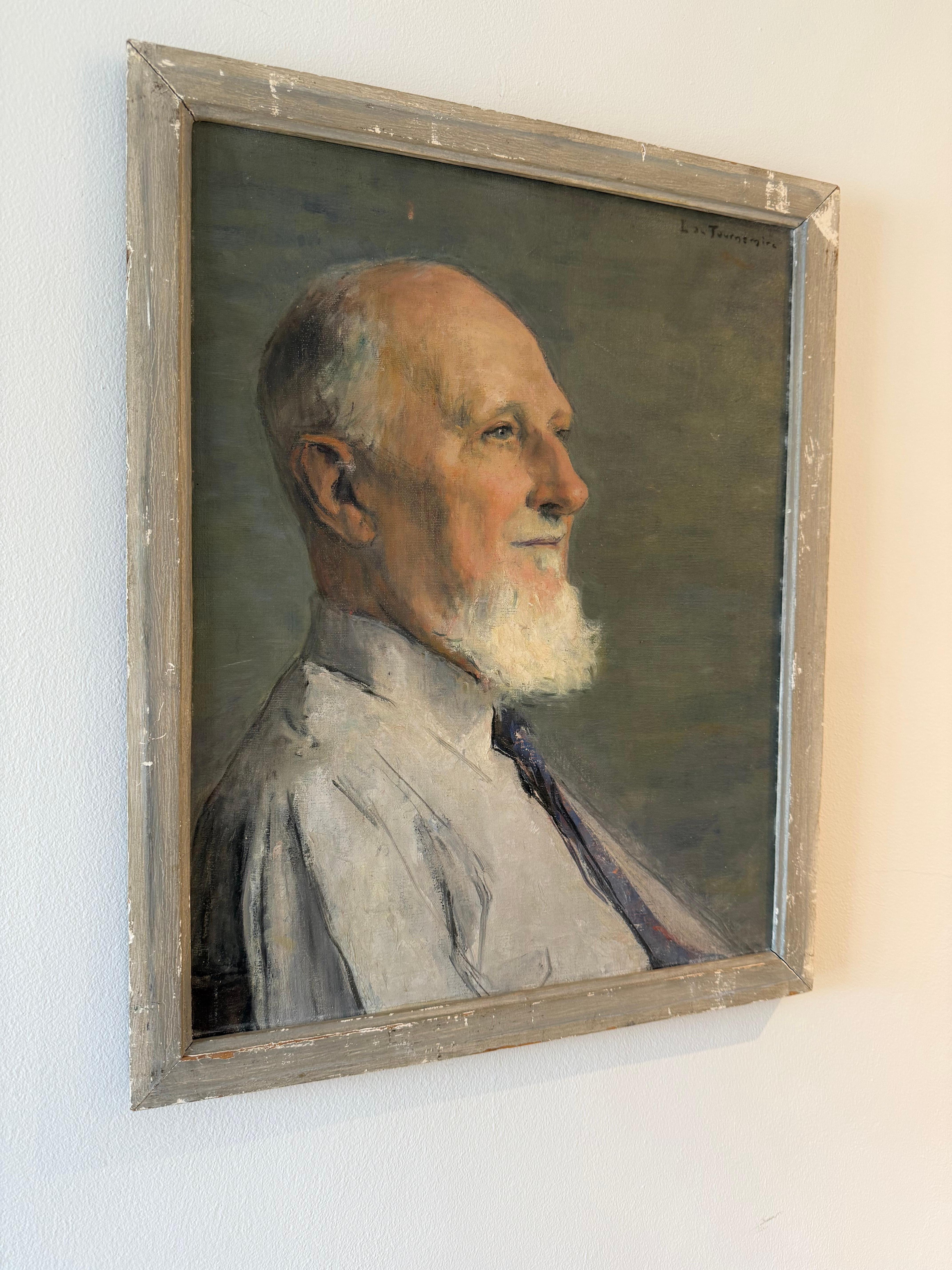 Tableau de portrait d'un gentleman français du 20e siècle Bon état - En vente à Ongar, GB
