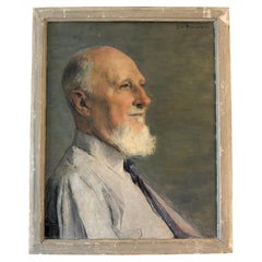 Retrato francés del siglo XX de un caballero