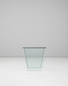 20th Century French Postmodern Curved Glass Coffee Table