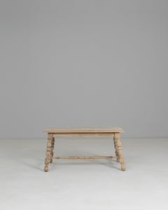 20th Century French Provincial Oak Coffee Table with Rustic Elegance