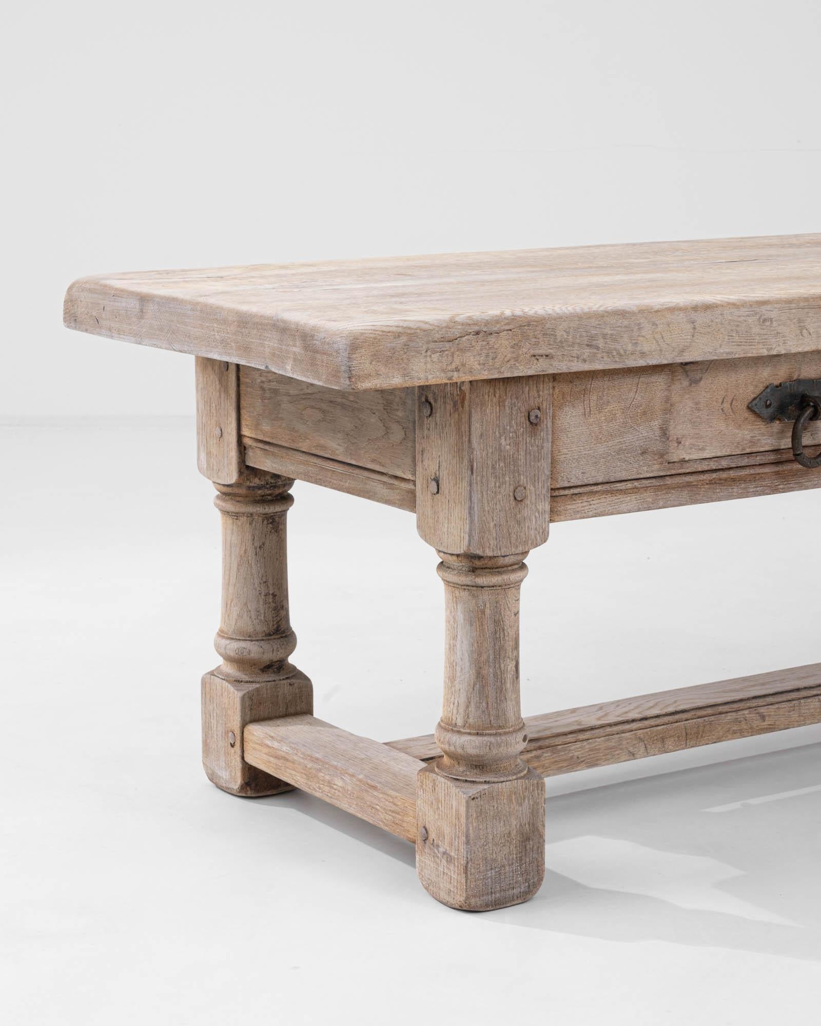20th Century French Provincial Oak Coffee Table 3