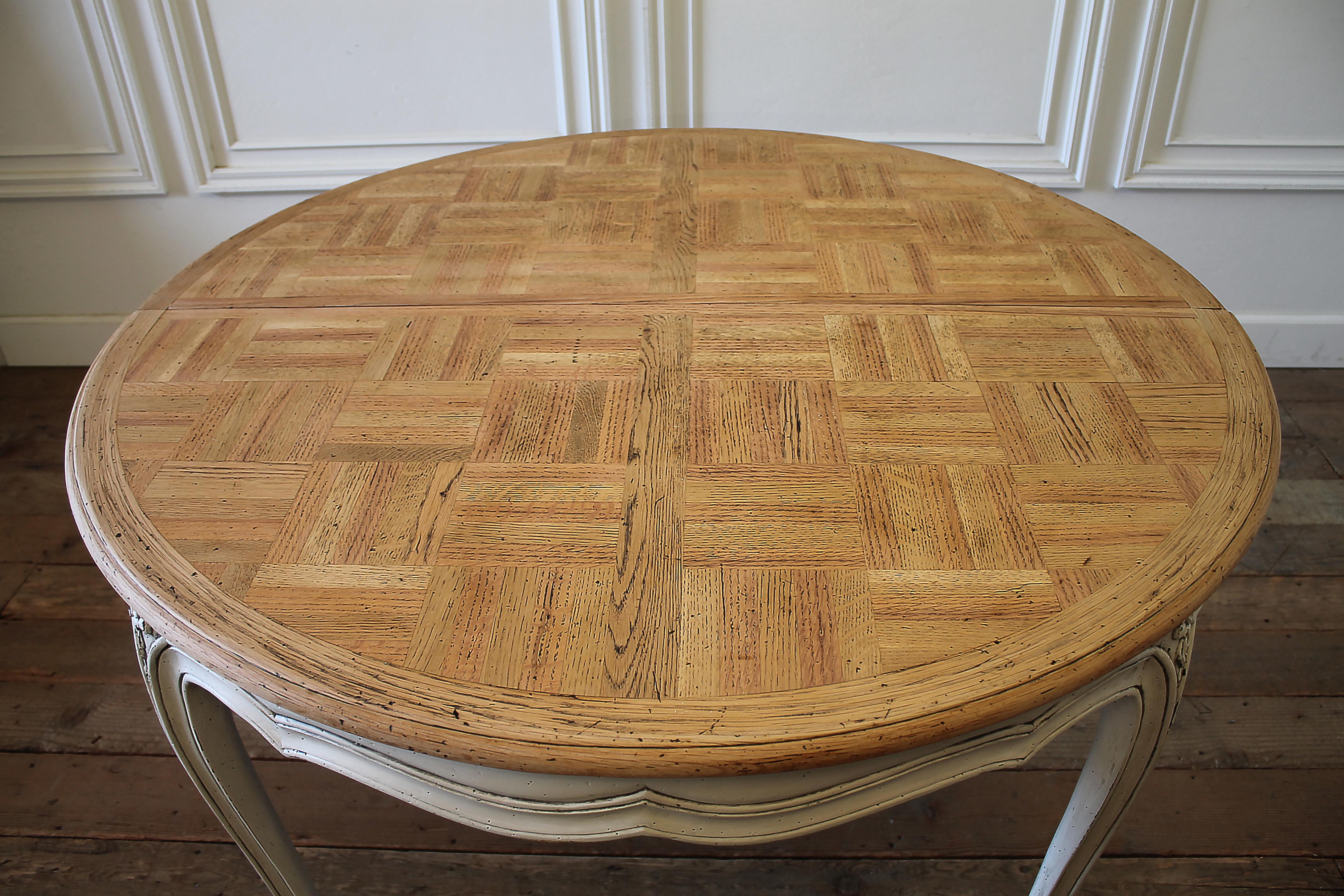 20th Century French Provincial Parquetry Dining Table 9