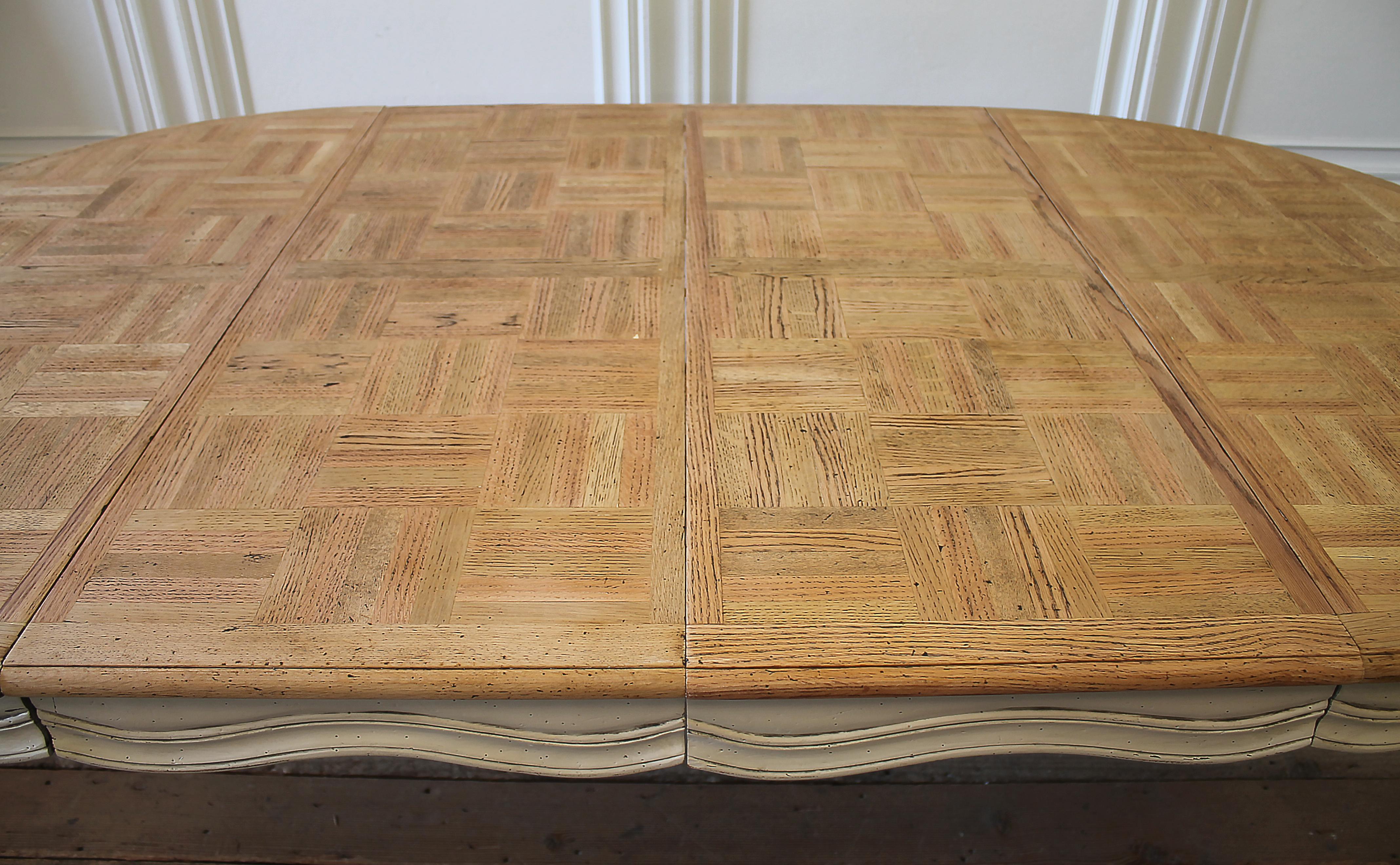 20th Century French Provincial Parquetry Dining Table 2