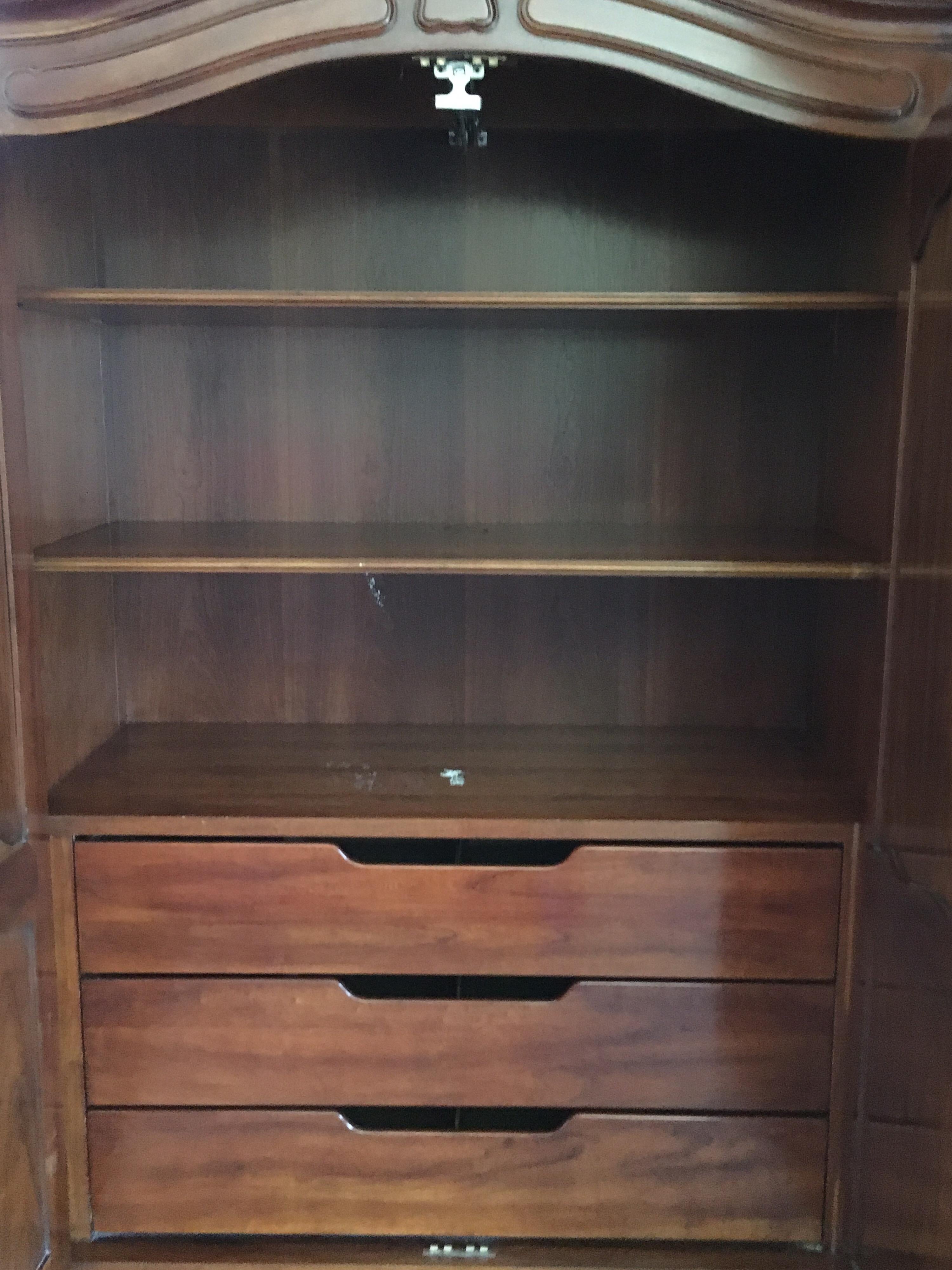20th Century French Provincial Style Walnut Armoire by John Widdicomb 2