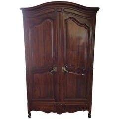 20th Century French Provincial Style Walnut Armoire by John Widdicomb
