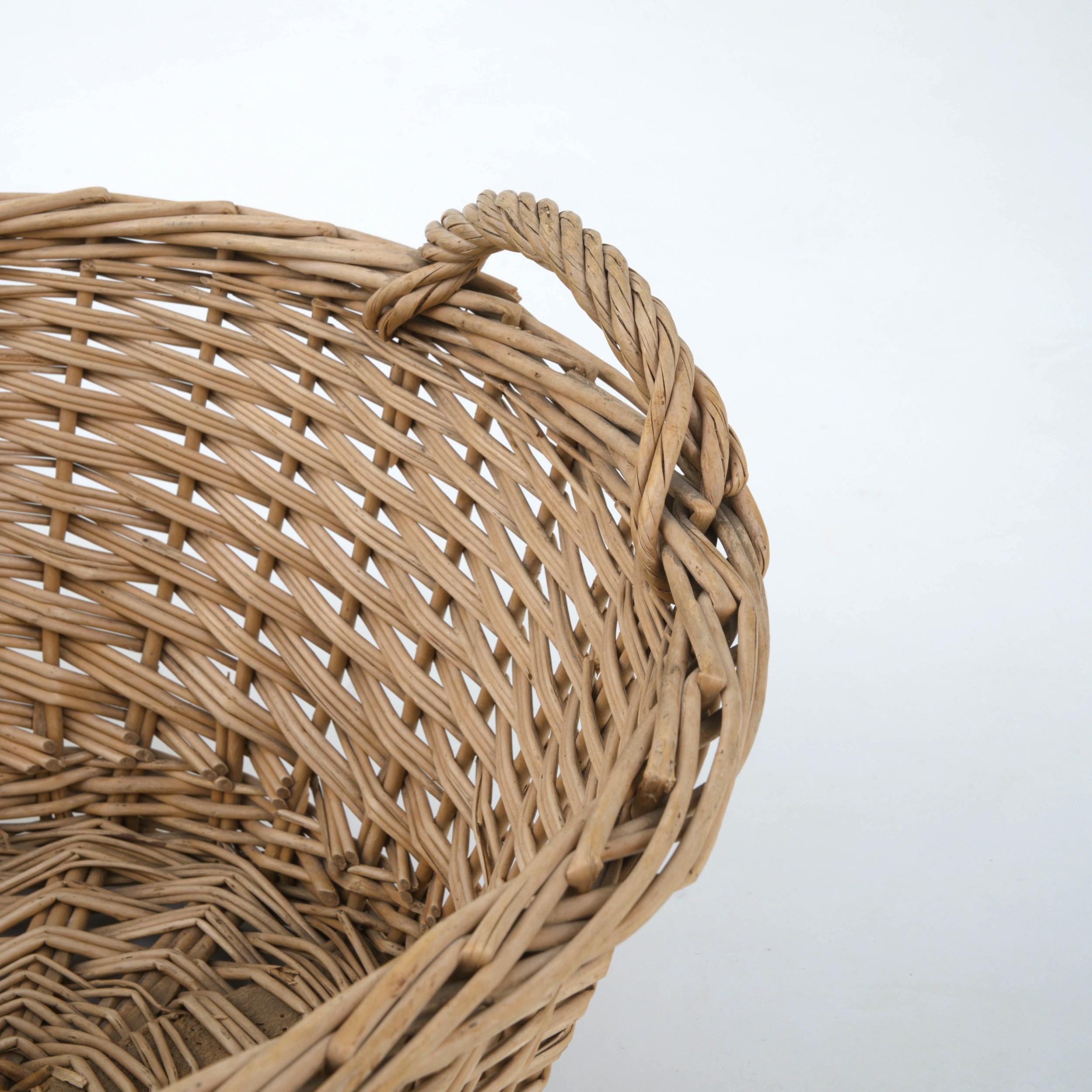 20th Century French Provincial Wicker Basket 5