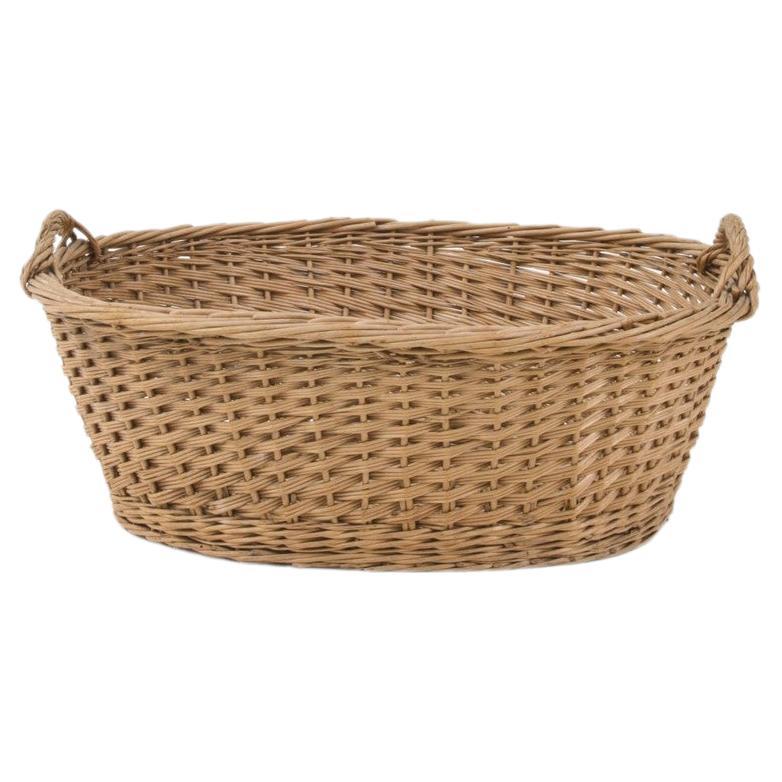 20th Century French Provincial Wicker Basket