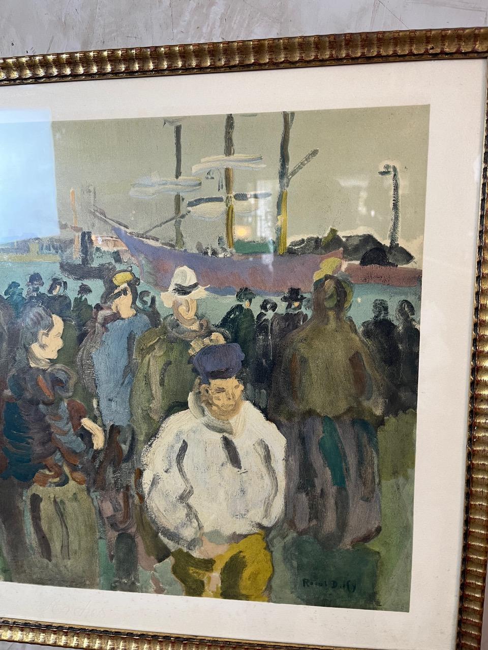 20th century French Raoul Dufy Lithography Frame, 1960s For Sale 1