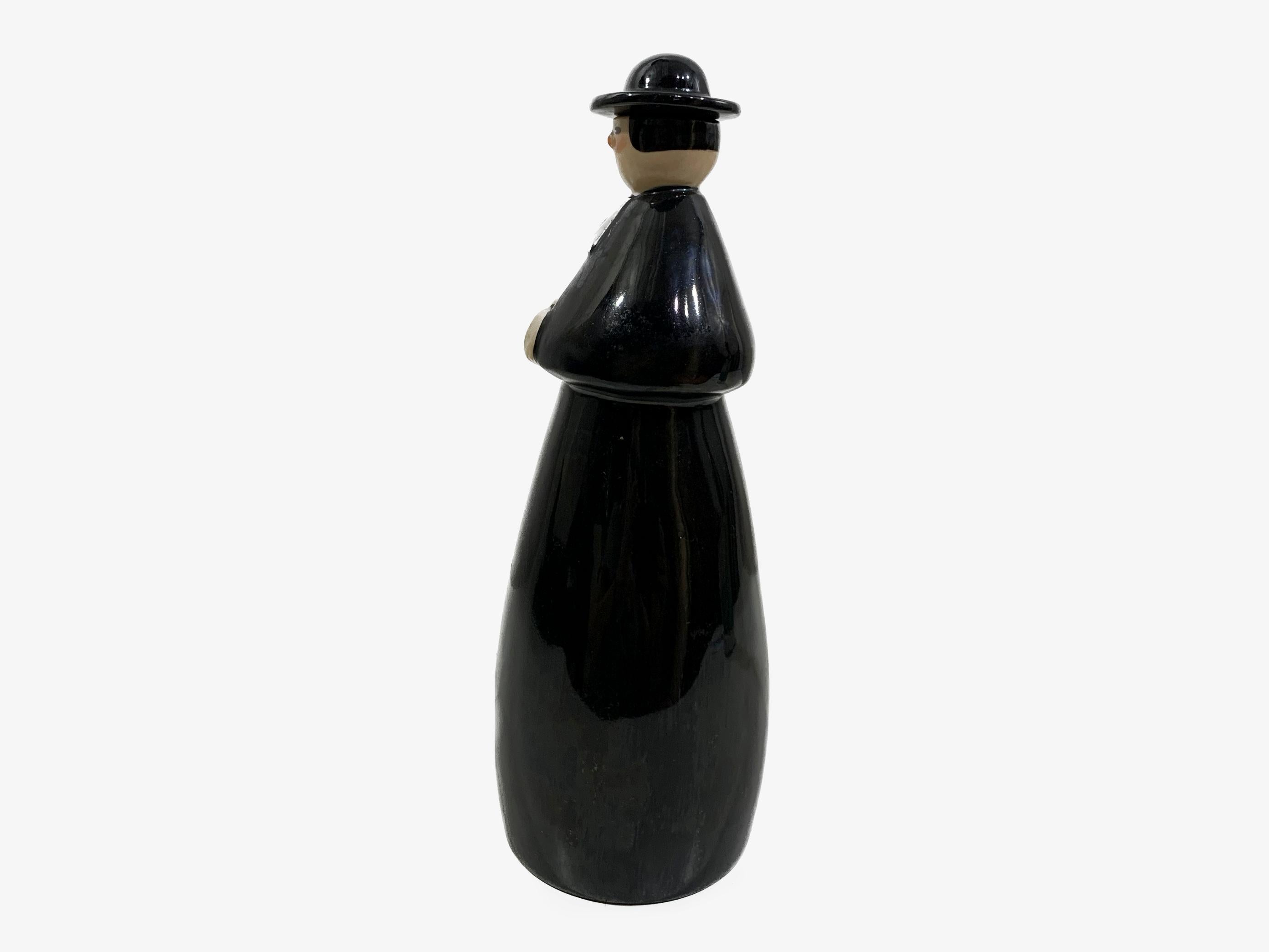 20th Century French Robj Liquor Bottle of a Priest  In Good Condition For Sale In Beirut, LB